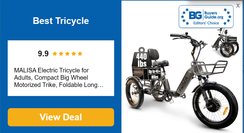 MALISA Electric Trike for Adults Review - Premium 3 Wheel Motorized Bicycle